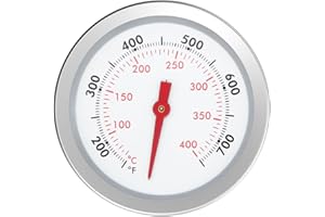 VNIERXFUL 67088 67731 Grill Thermometer for Weber Genesis 300, Genesis II & Summit Series Grill, Genesis E/S 310 330 Temperature Display, Medium Mount, 6 cm Diameter, Thermostat Replacement for Weber, 200-700°F