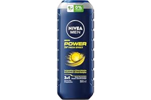 NIVEA MEN Power 24 H Fresh Effect 3w1 Pobudzający żel pod prysznic męski 500 ml