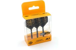 CUESOUL - Arbre de fléchettes intégré et Volants, Forme Standard, Ensemble de 3 pcs