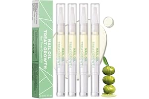 MRCUVARYAS 4 Stück Nail Care Pen - Nagelölstift - Nagelpflegestift für gepflegte Fingernägel & Fußnägel, Nagelwachstum fördern - Nagelpflegeprodukte für rissige, brüchige, dicke und verfärbte Nägel