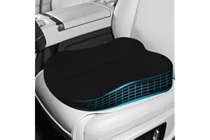 ACBAGI Adult Car Booster Seat for Driver, Driving Seat Cushion,Comfort Memory Foam Seat Cushion for Height, Booster Seat for Car,Office Chair and Home Chair (Black B)