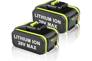 Energup 2X 20V 5.0Ah Batterie per Batteria 20V WA3553 WA3551 WA3572 WA3556 WA3605 WA3641