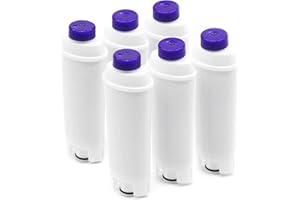 EMBRIIO EMBRO TÜV SÜD Certificata Filtro Acqua Compatibile con Macchina da Caffè DLSC002 SER3017 ECAM EC820 EC860 21.117 22.110.B 350.55.B 44.660.B ETAM 29.510.Sb ESAM 4200.S BCO, 6 Pezzi