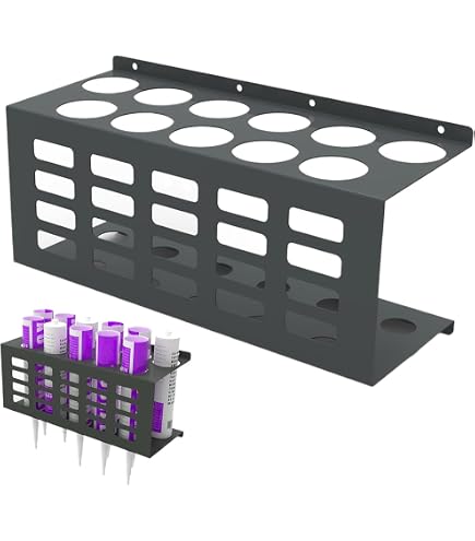 Organizzatore Da Parete Per Tubi Di Silicone E Colla - Porta Cartucce, In Acciaio, 11 Posti