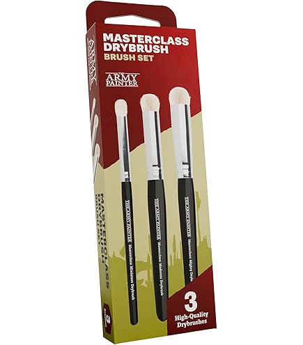 The Army Painter, Mega Brush Set, 10 pinceaux pour Miniatures Wargamer – 3 pour Le Layering, 2 pour Le drybrushing, 3 pour Le Detailing et 2 pour Les Grands modèles The Army Painter, Mega Brush Set, 10 pinceaux pour Miniatures Wargamer – 3 pour Le Layering, 2 pour Le drybrushing, 3 pour Le Detailing et 2 pour Les Grands modèles