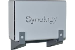 CRAFTEDGE3D Wandhalterung für Synology Diskstation DS212j, DS213air, DS213j, DS214se, DS215j, DS216se, DS216j, DS216play, DS218j, DS218play, DS220j, DS223j, Grau
