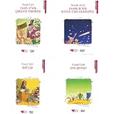 Charlie'nin &Ccedil;ikolata Fabrikası - Matilda - Dev Şeftali - Charlie'nin B&uuml;y&uuml;k Cam Asans&ouml;r&uuml; - 4 Kitap set / Roald Dahl + ORJİNALK