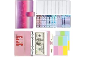 TOUVE A6 Classeur Budget Francais, Classeur Organisateur Enveloppe Budget, Classeur Budget avec Enveloppe Budget, Français Classeurs à anneaux Set, Classeur Budget Planner pour Économiser de l'argent