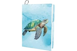 CRASPIRE Sea Turtles Stretchable Book Cover Tortoise Animal Washable Reusable Large Nylon Book Protector 9.4x15.7 Inch Elastic Notebook Wraps Suitable for Most Hardcover Books Classroom Students