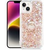 Spia Apple iPhone 14 Plus ile uyumlu Kılıf Gold Liss Sulu Simli Silikon Kapak Orijinal Esnek İnce Geliştirilmiş Dayanıklı Dar