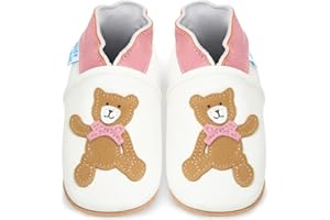 JUICY BUMBLES YIHAKIDS miękkie, skórzane buty do nauki chodzenia, buty do raczkowania, kapcie niemowlęce z zamszową podeszwą dla chłopców i dziewczynek