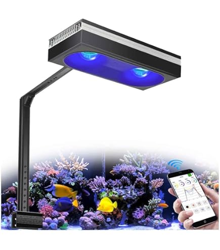 PopBloom RL60 WiFi Lampada LED Per Acquario Marino 60W - Controllo APP | Spettro Completo Per Coralli - Foto 2