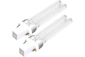 Forever Speed UVC Ersatzlampe Ersatzröhre UV Leuchtmittel Röhre für UVC Gerät G23 9 Watt 2 Stück