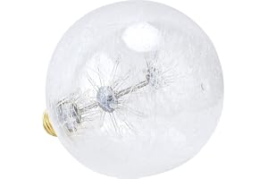 WGFOIP Vintage Glödlampa med Utsökt Design och Varm Ljusstyrka för Heminredning och Barer Glas E27 3W 6,7x5,1in