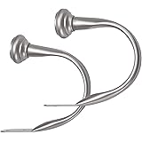 Amazon Basics Decorative Curtain Holdback, Set of 2, Nickel