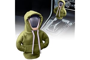 SXCCNW Auto Schaltknauf Abdeckung, Schaltknauf Abdeckung, Schaltknauf überzug Schaltknauf Hoodie Abdeckung Car Shifter Hoodie für Auto Schalthebel Dekoration 19 x 14 cm Armeegrün