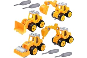 NTEVXZ Giocattoli per Escavatori,Smontare Camion Giocattoli,Giocattoli Escavatore da Costruzione,Giocattolo Educativo per Bambini,Regali per Bambini