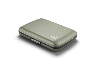 ÖGON -DESIGNS- Porte-Cartes en Aluminium avec Fermoir en métal, Protection RFID Contre la fraude et la démagnétisation, Portefeuille Compact, modèle Smart Case Oslo