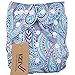 iZiv(TM) Newborn Organic Infant Waterproof/Adjustable/Reusable/Washable Pocket Cloth Diaper Fit Babies 0-3 Years(Leaf)