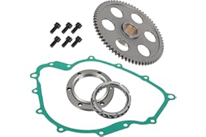 Mabutingti Kit embrayage de démarreur avec pignon, roulement et joint pour Yama-ha Grizzly 660 2003-2008 Rhino 660 2004-2007