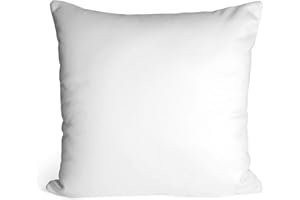COMFORTESY Soft Cushion Inner Pads - 18x18inch Pillow Inserts (45x45cm) - Cushion Stuffer - Hollowfibre Filled Decorative Square Cushions for Bed Sofa Couch Indoors Outdoors