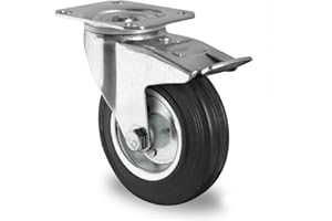 der ROLLENDE SHOP - Lenkrolle mit Bremse Durchmesser 160 mm - Serie SWS4 (el. leitfähig) Rollenlager