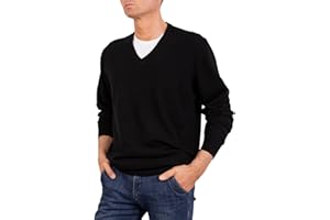 MARENZA Scollo V Uomo Misto Cashmere Seta Made in Italy Maglione Paricollo Pullover Manica Lunga Lana Merino Cachemire Maglioncino Beige Blu Grigio Maglia Regalo Abbigliamento Inverno