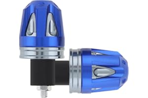 Windance 2 pcs Aluminium 18mm Moto Guidon Engrenage Équilibré Plug Universel Poignée Bar Fin Poignées Curseur Moto Accessoires