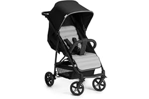 hauck Passeggino Rapid 4 - Passeggino Leggero Dalla Nascita Fino a ca. 3 Anni - Passeggino Compatto, Pieghevole e Regolabile - Passeggino Reclinabile - Grande Portaoggetti Fino a 3 kg - Nero