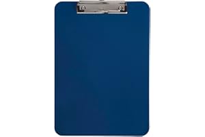 Maul |, Cartella porta blocco in plastica, A4, con pinza Dunkelblau