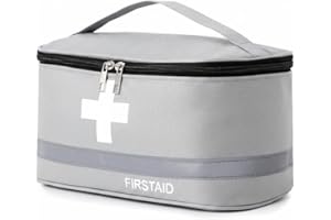 Romon Borsa Pronto Soccorso Viaggio, Impermeabile Kit di Pronto Soccorso Vuota, Alta capacità Borsa Medica Portatile Sportiva, Kit Medico Vuota per Viaggio Ufficio Casa All'aperto