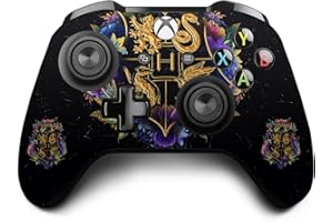 Head Case Designs sous Licence Officielle Harry Potter Blason De Hogwarts Graphiques Vinyle Autocollant De Jeu Peau Autocollant Couverture Compatible avec Xbox One S/X Controller