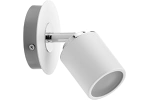 Paulmann 66717 Foco Tube IP44 máx. 1x10 W GU10 blanco/cromo 230 V metal 667.17 plafón, lámpara LED, luminaria de techo, foco de techo