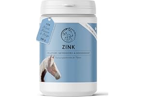 Annimally Zink für Pferde - Zink Pferd hochdosiert Pellets (700g) - Unterstützt beim Fellwechsel Pferd - Mit Schwarzkümmel, Zeolith und Bierhefe für Haut, Haare & Hufe - Spurenelemente Pferd
