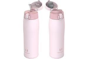 Super Sparrow Insulated Water Bottle - Travel Mug - 350ml, 500ml, 750ml，950ml - Stainless Steel Water Bottles - BPA Free - Leakproof Metal Bottles - Includes 2 Lids, Straw Lid & Spout Lid