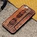 Produktbild otoolworld Retro Natur Holz Schutzhülle Kompatibel für Apple iPhone 6/6S iPhone 7 iPhone 8 Cover Fällen, Tape
