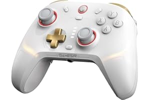 GameSir Cyclone 2 Multiplatform Wireless Controller- TMR Electromagnetic Joysticks&Hall Effect Switch triggers,6-axis Gyro Gaming Controller for Switch/PC/iOS/Android/Steam (Phantom White Standard)