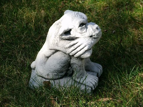 Steinfigur Zwerg Gnom Troll Gargoyle 02 22 cm ca. 5,8 kg Frostfest Stein Nr.064 - 7