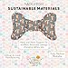 Baby Elephant Ears Neck Support (Black Dandy Damask)