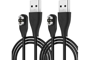 Seminer Ladekabel für SHOKZ OpenSwim Pro S710(2 Pack), USB-A Magnetisches Ladekabel für OpenSwim Pro Knochenleitungs-Kopfhörer Lade-Ersatz(3.3ft/1m)