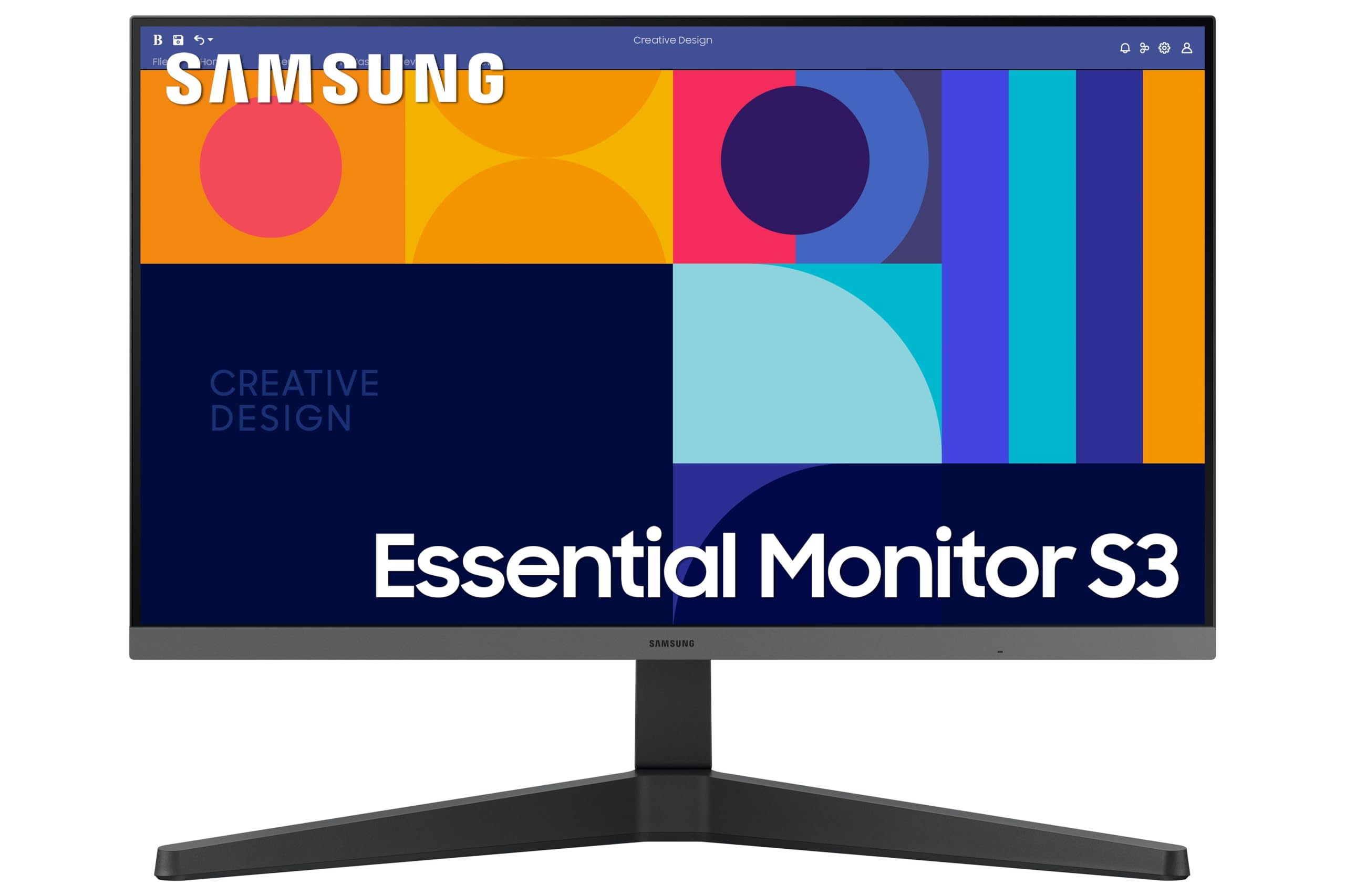 Samsung 24-inch (60.46cm) FHD, IPS, 100 Hz, 1920 x 1080 Flat Monitor, Bezel Less Design, AMD FreeSync, Flicker Free, HDMI, Di