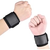 ACWOO Sports Wrist Wraps, 1 Pair Carpal Tunnel Wrist Support, Adjustable Elastic Wrist Support, Cross-Fit Wrist Wraps for Men