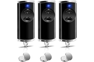 Quevati Garagentor Handsender kompatible Fernbedienung 868,3 BS MHz Garagentoröffner, 3 Stuck Garagentor-Fernbedienung kompatibel mit Hörmann HSM2 HSE2 HS1 HS4 HSZ1 HSZ4