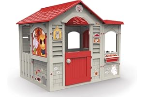 Chicos - Grand Cottage Maison | Cabane de Jardin pour Enfants +24 Mois | Fabriqué en Plastique Robuste et Durable avec Montage Facile. Dimensions de la Maison : 122 x 103 x 104 cm (89627)