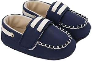 Dazzerake Scarpe Gentiluomo per Neonati Scarpine Battesimo Sneaker Mocassini in Pelle PU Prewalker dei Primi Passi del Fumetto Sveglio dei Bambini