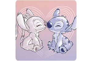 Mc Srl Disney Lilo e Stitch - Tovaglietta Magica di Stitch, in Tessuto, per Bambini e Bambine, 40x30 cm (Rosa), LST0864