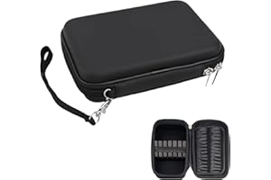 GegXcn Darts Case, Portable Dart Holder for 12 Darts with Accessories Compartment, Durable & Lightweight, Perfect for Professional Players and Travel, Fits Flights, Shafts and Tips