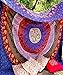 Produktbild RAAJSEE-indian psychedelic handmade multicolor tapestry round chakra mandala tapestry barhmeri prints tapestry cotton print wall hanging beach throw dorm divider hippy style bohemian#61