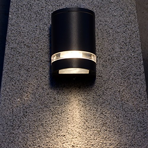 Eco Light Moderne Außenwandleuchte Focus Downlight, Fassung GU10, IP44 6041 GR - 3