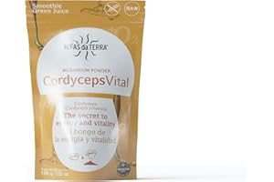 HIFAS DA TERRA - Cordyceps Vital 100% Polvo de Cordyceps - Superfood Polvo de Hongos - Energía, Vitalidad y Rendimiento - Suplemento Natural para el Bienestar General y la Actividad Diaria - 100 g